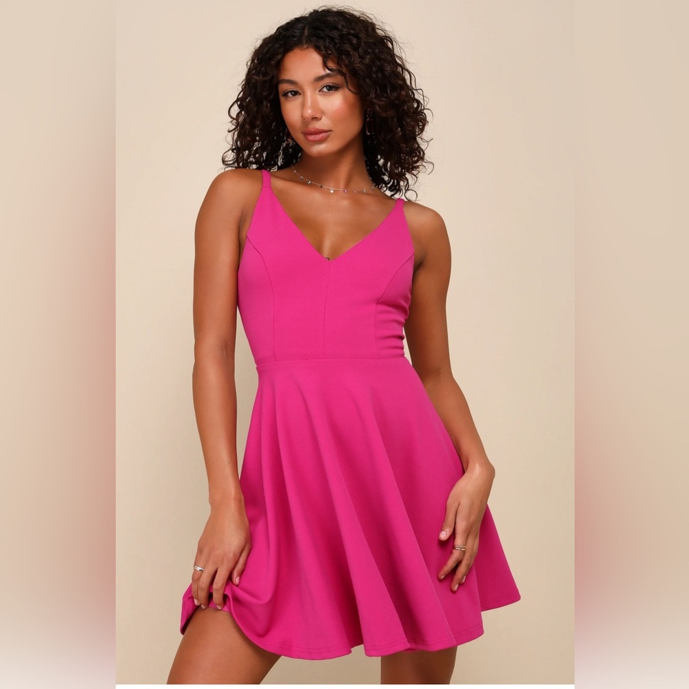 Lulu’s pink Skater Dress